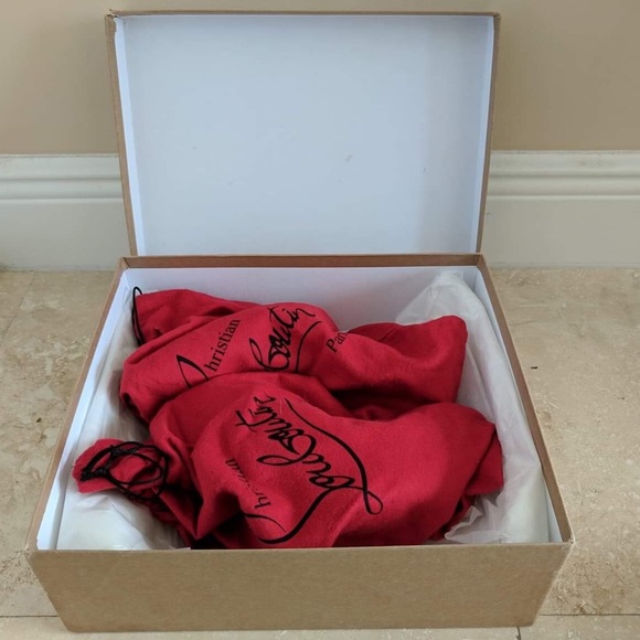 Christian Louboutin Red So Kate Python Heels 38.5 - Picture 7 of 8